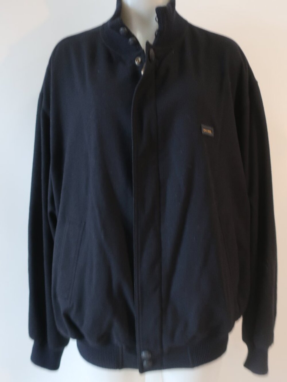 Mens Paul & Shark Yachting Dark Navy (Item-605) Zip Wool Blend Bomber Jacket 2XL